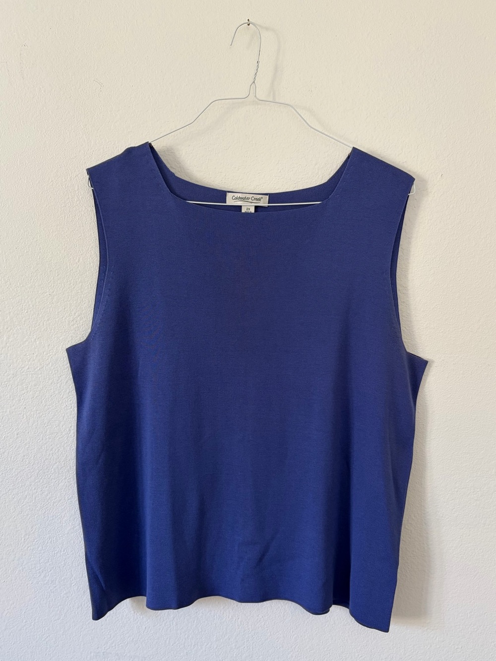Coldwater Creek Classic Silk Sleeveless Top - Periwinkle